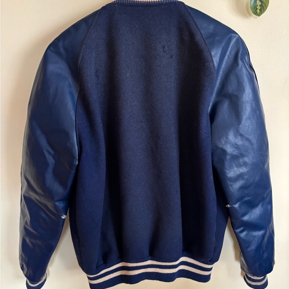 Vintage Navy Varsity Jacket - Picture 5 of 7